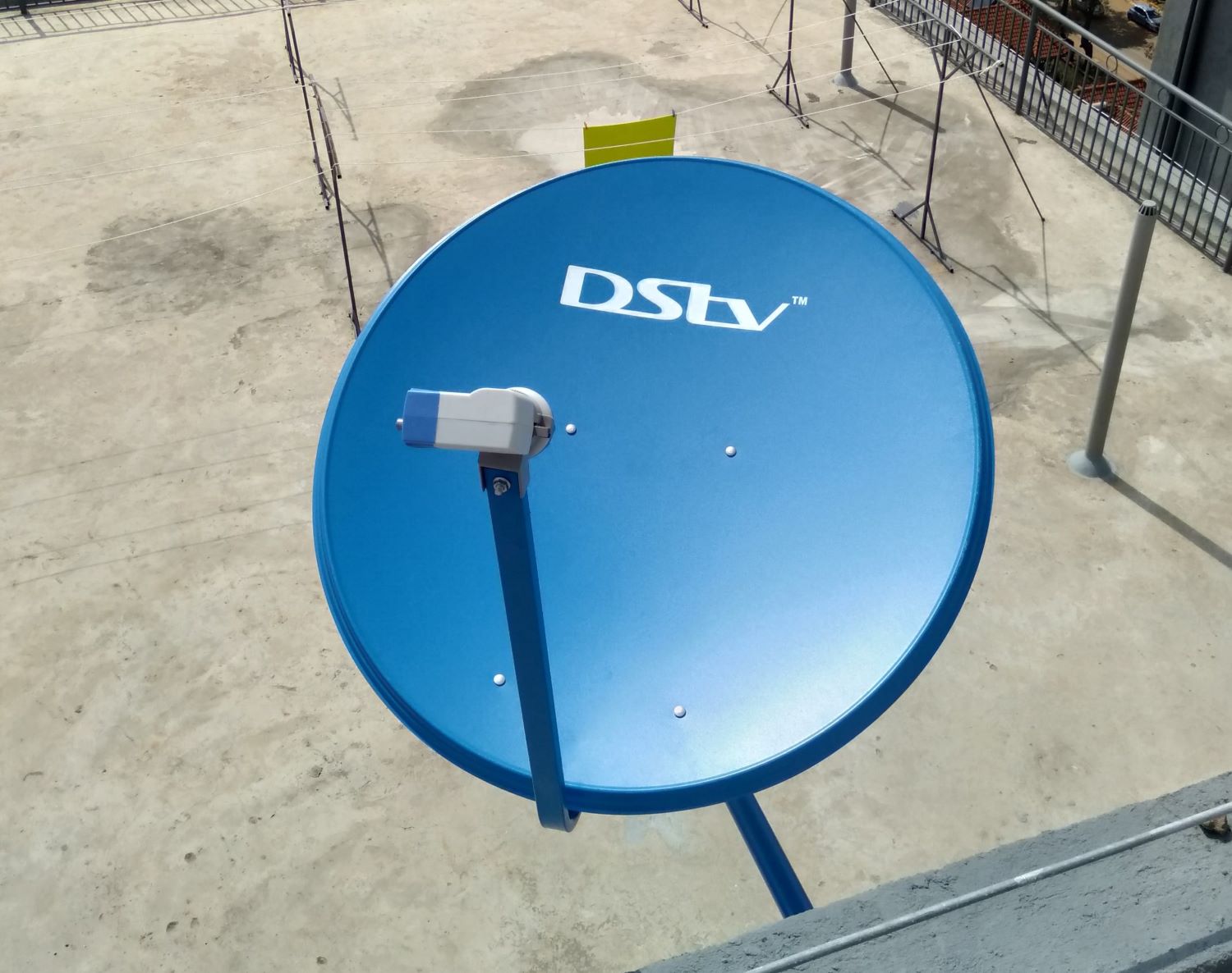 DStv dish on the rooftop